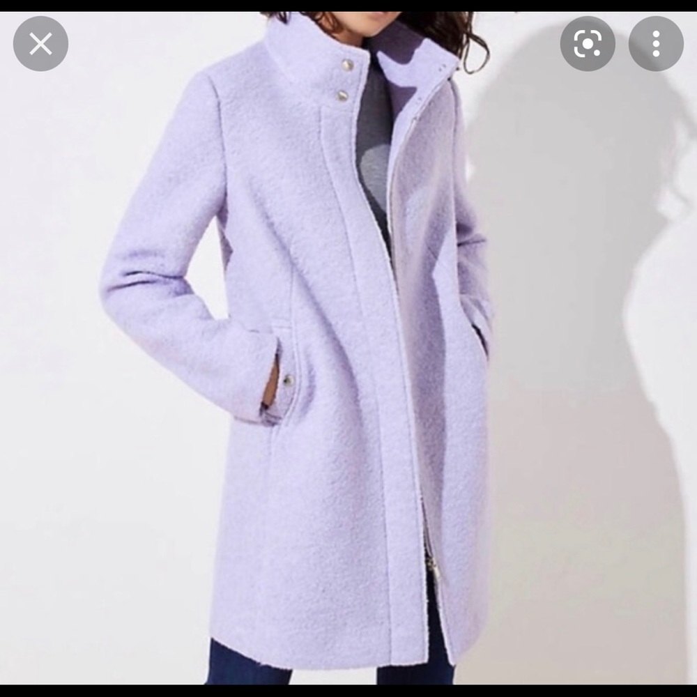 Loft winter coat in lavender